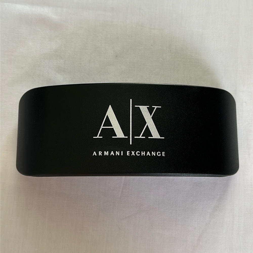 Armani Exchange Black Glasses case